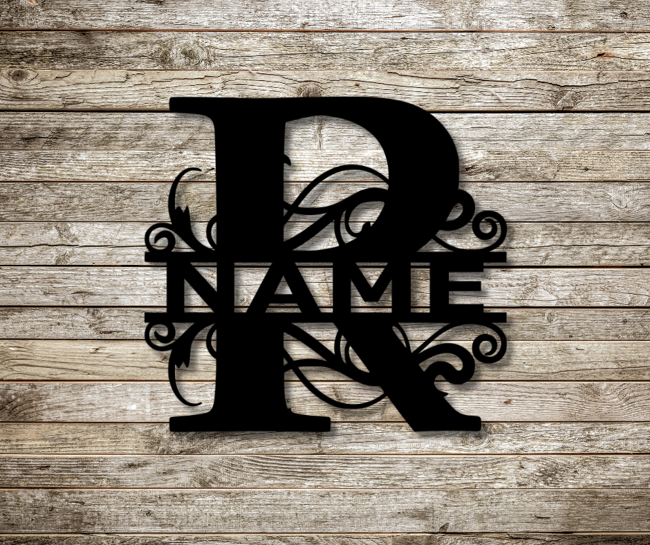 Letter "R" Monogram Sign
