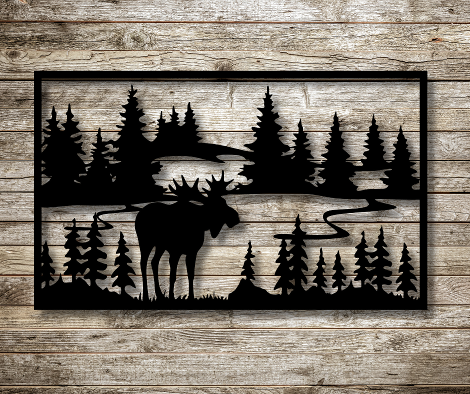 Moose Fence Sign