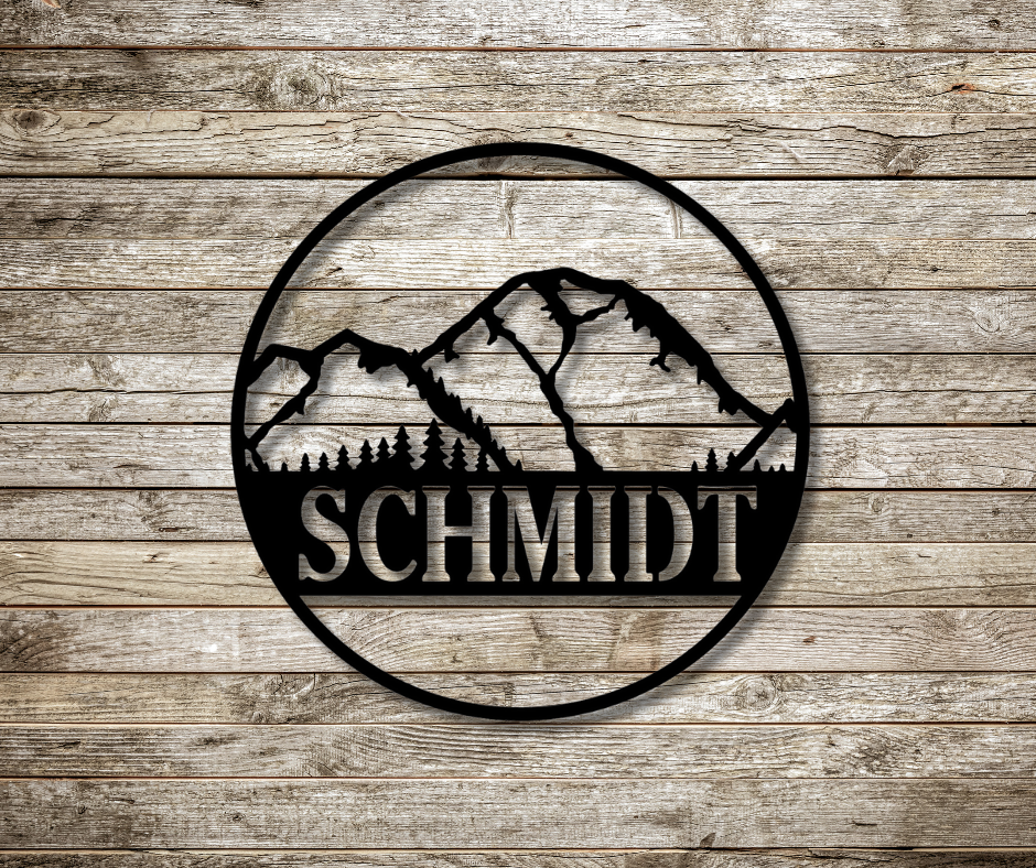 Mountain View Custom Sign