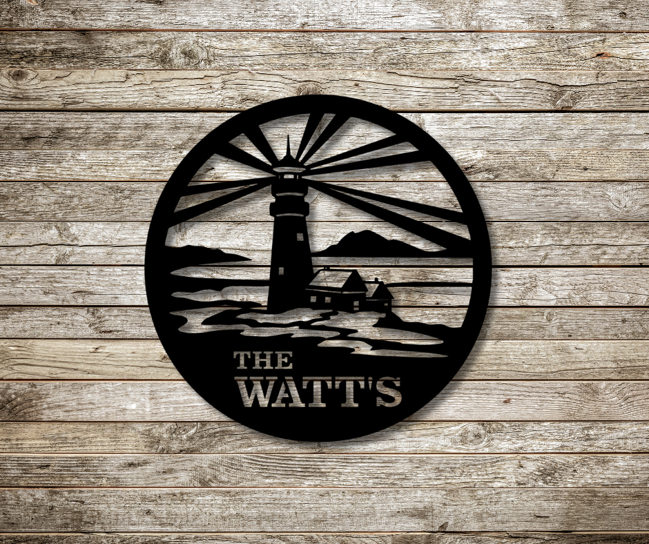 Lighthouse Sign-Custom