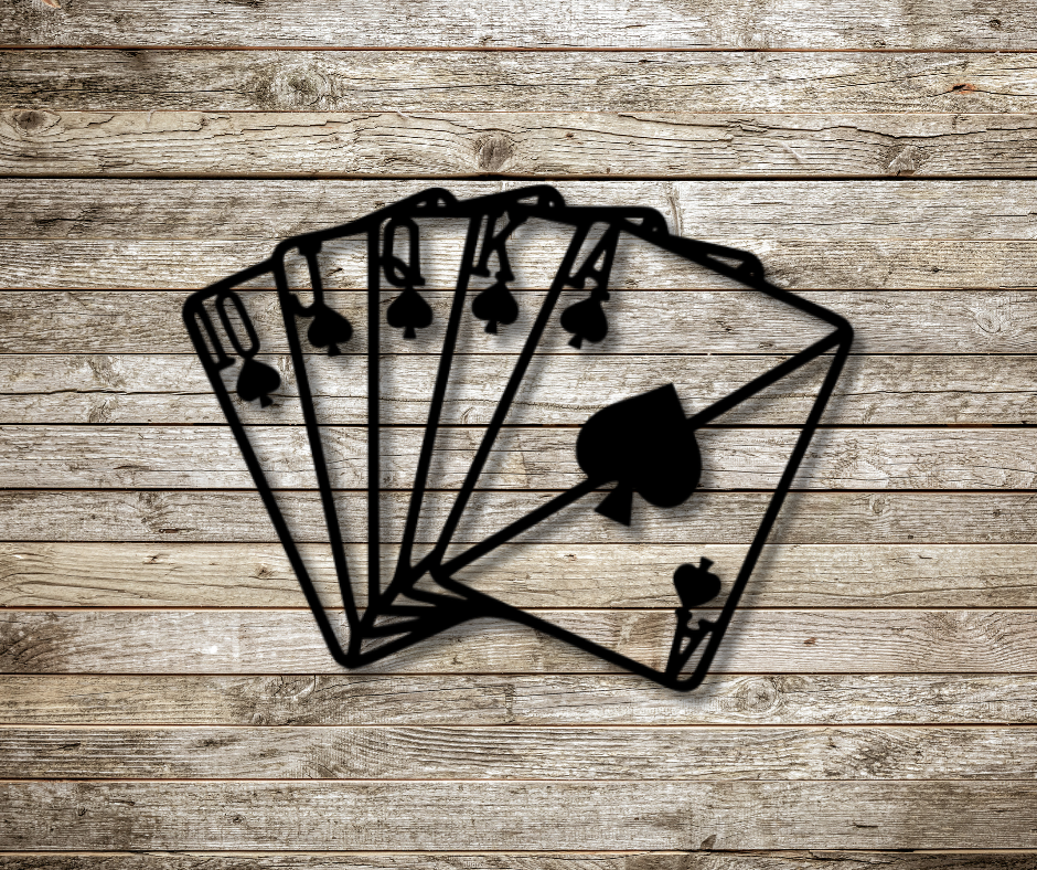Royal Flush Wall Sign