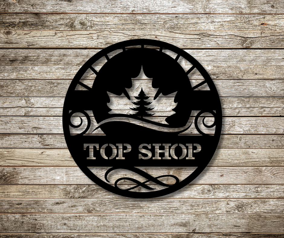 Canadian Maple Leaf Custom Sign