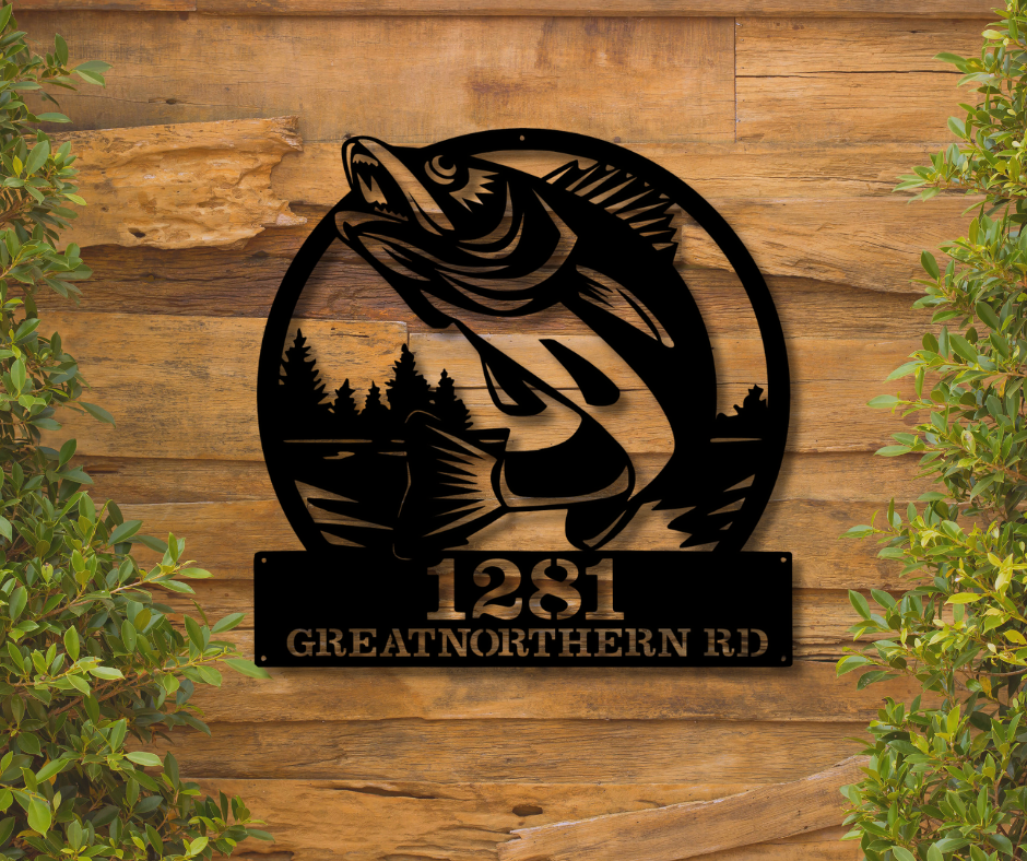 Bass Address Sign-Custom