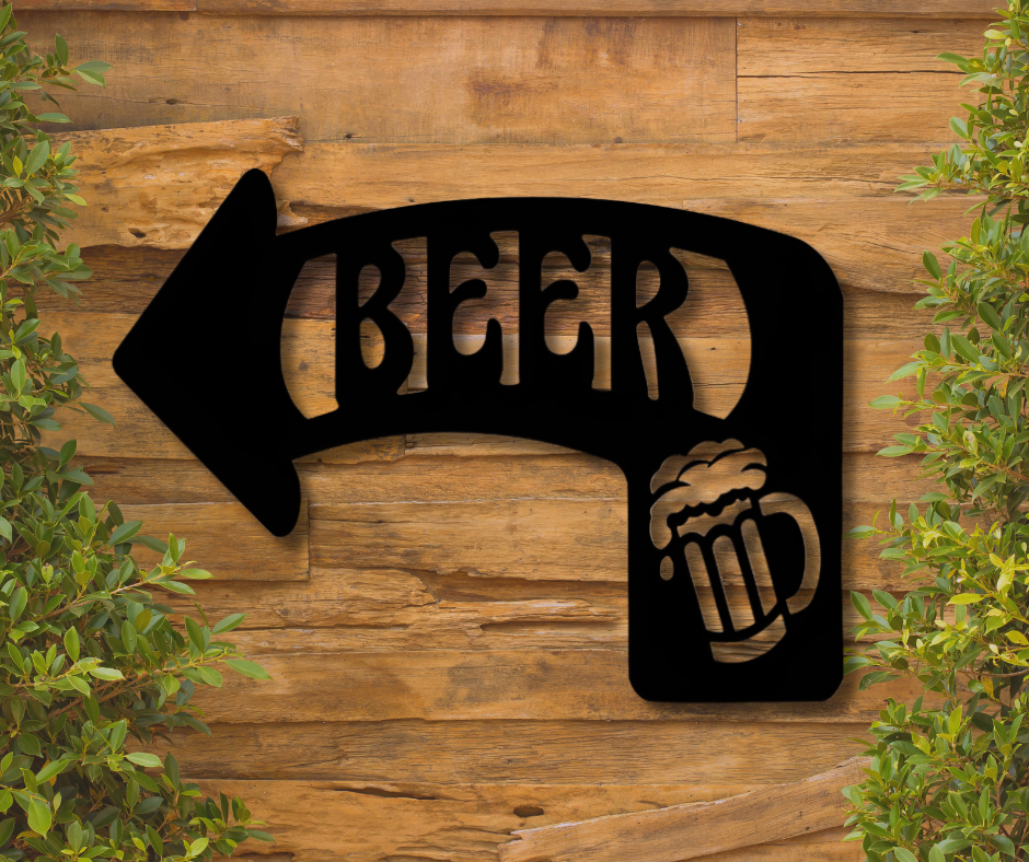 Beer Arrow Sign