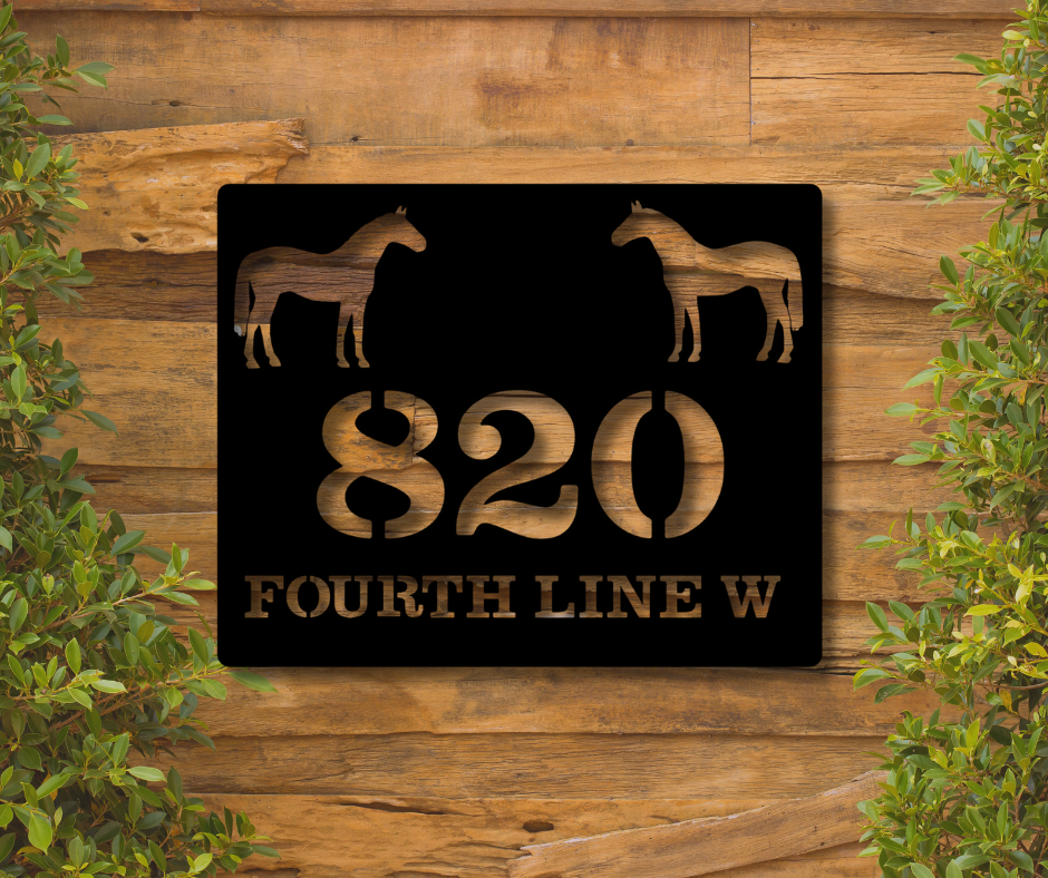 Horses Address Sign-Custom
