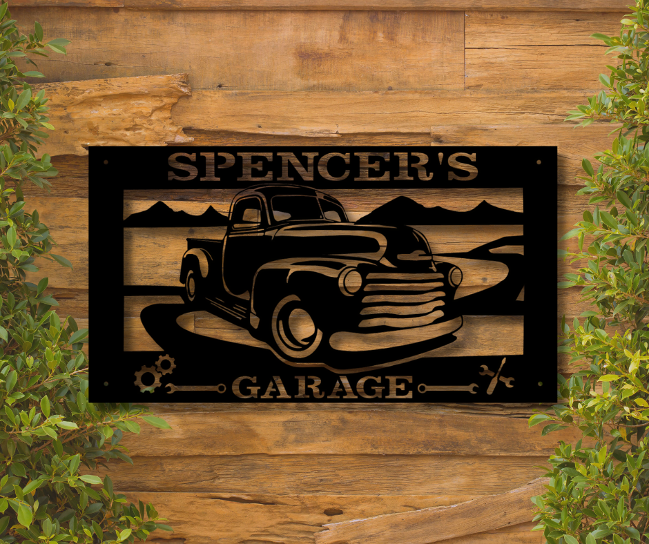 42" Vintage Truck Custom Sign