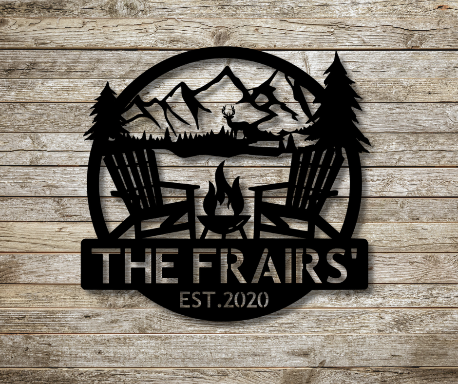 Camp Views Custom Sign