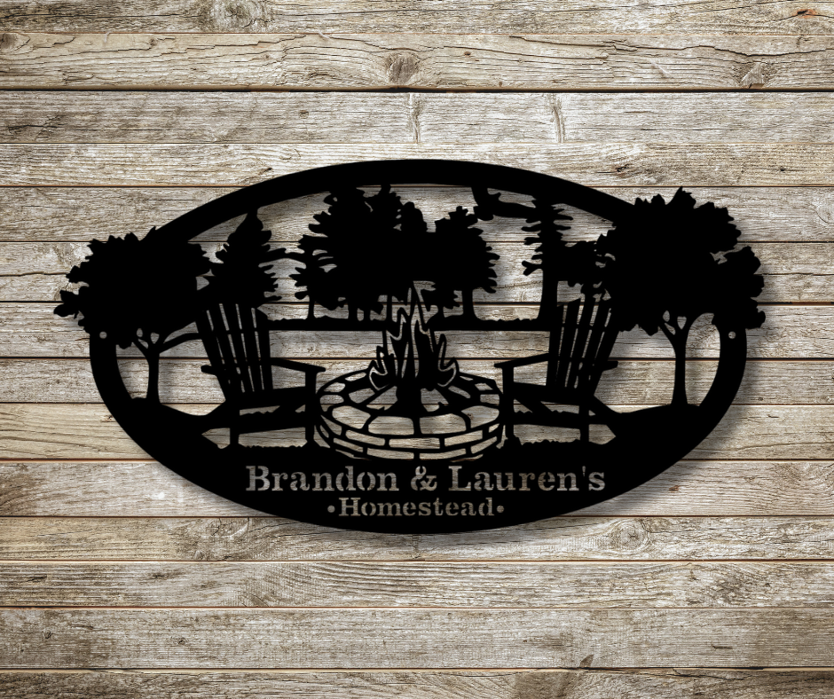 Camp Fire Custom Sign