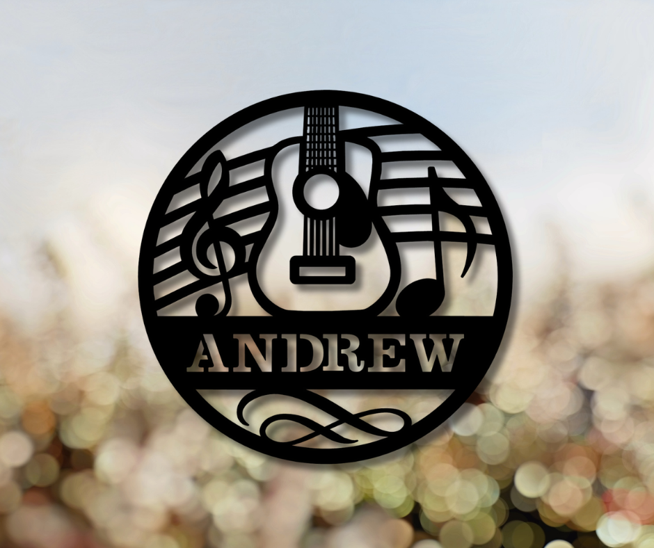 Acoustic Guitar Custom Sign