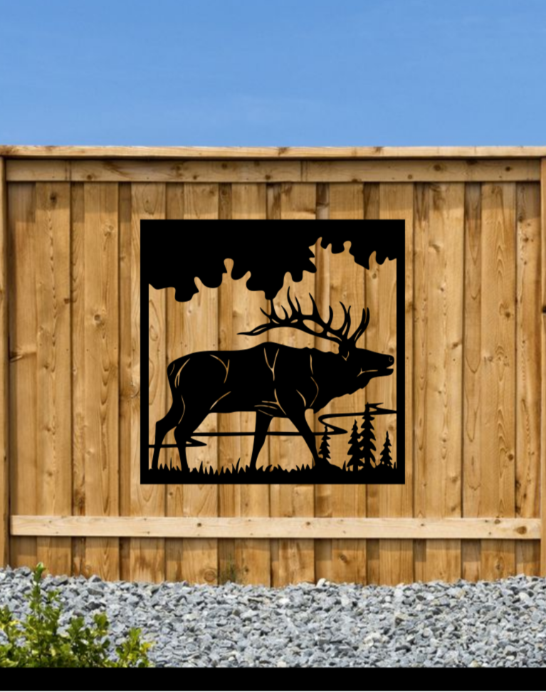 Stag Fence Sign