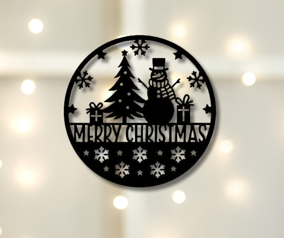 Snowman Christmas Sign