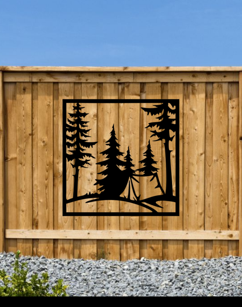 Tent Fence Sign