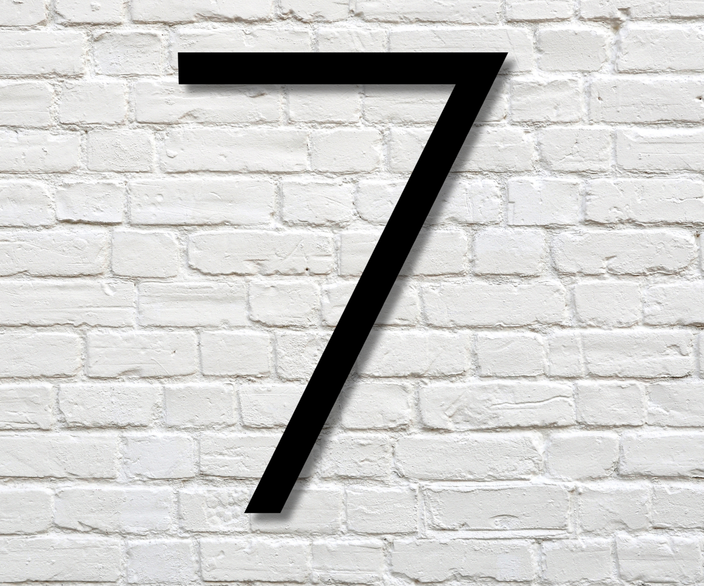 Modern Number Seven Sign