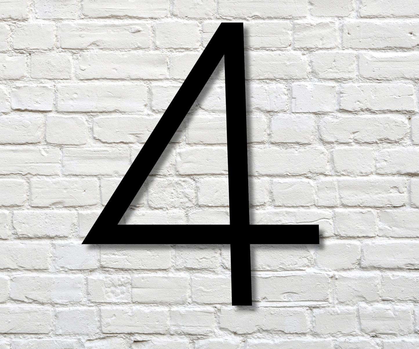 Modern Number Four Sign