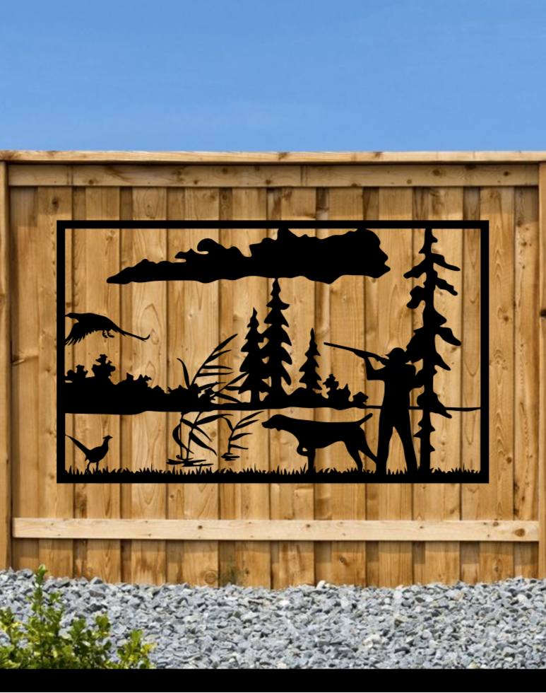 Hunting Turkey Fence Sign