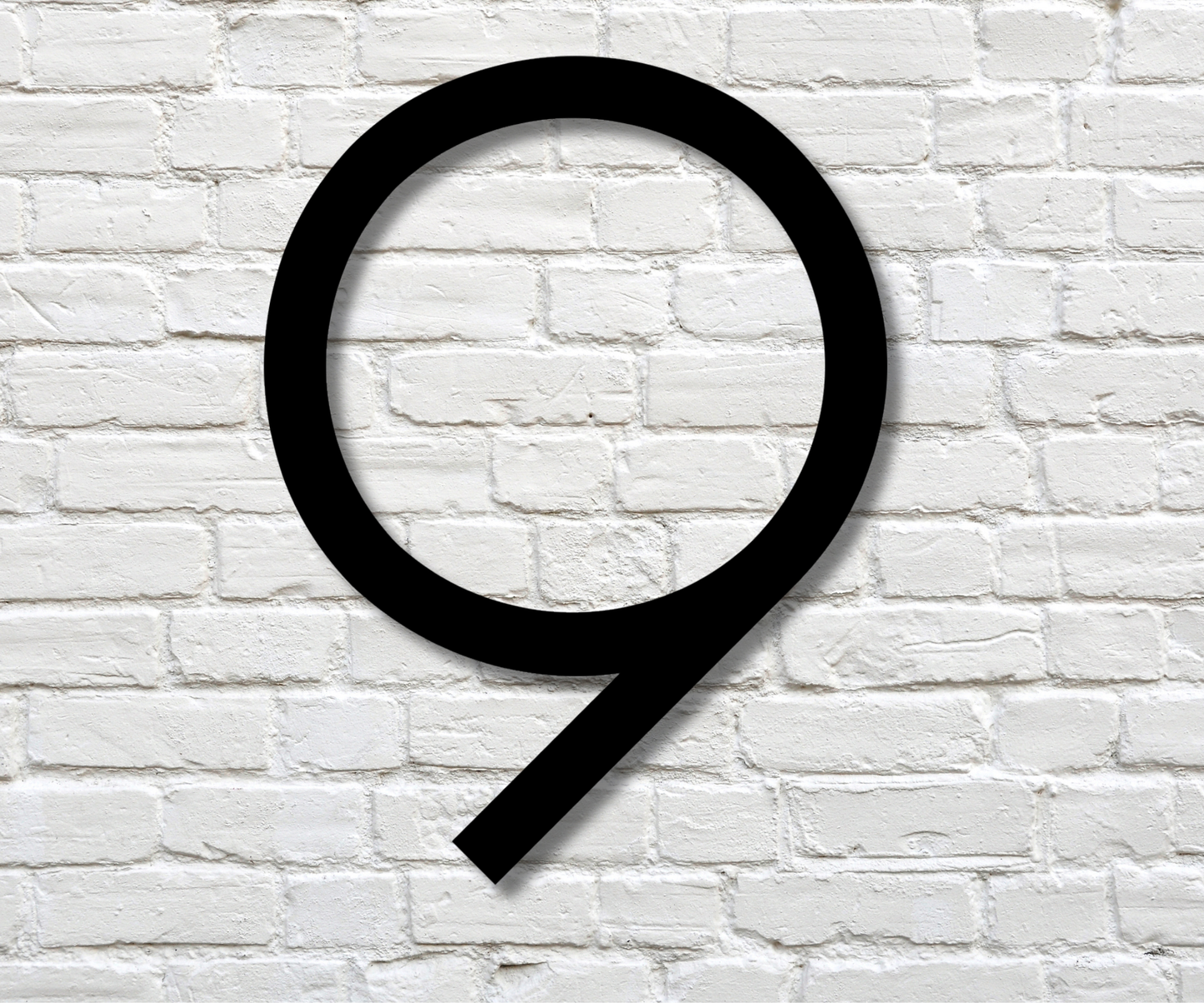 Modern Number Nine Sign
