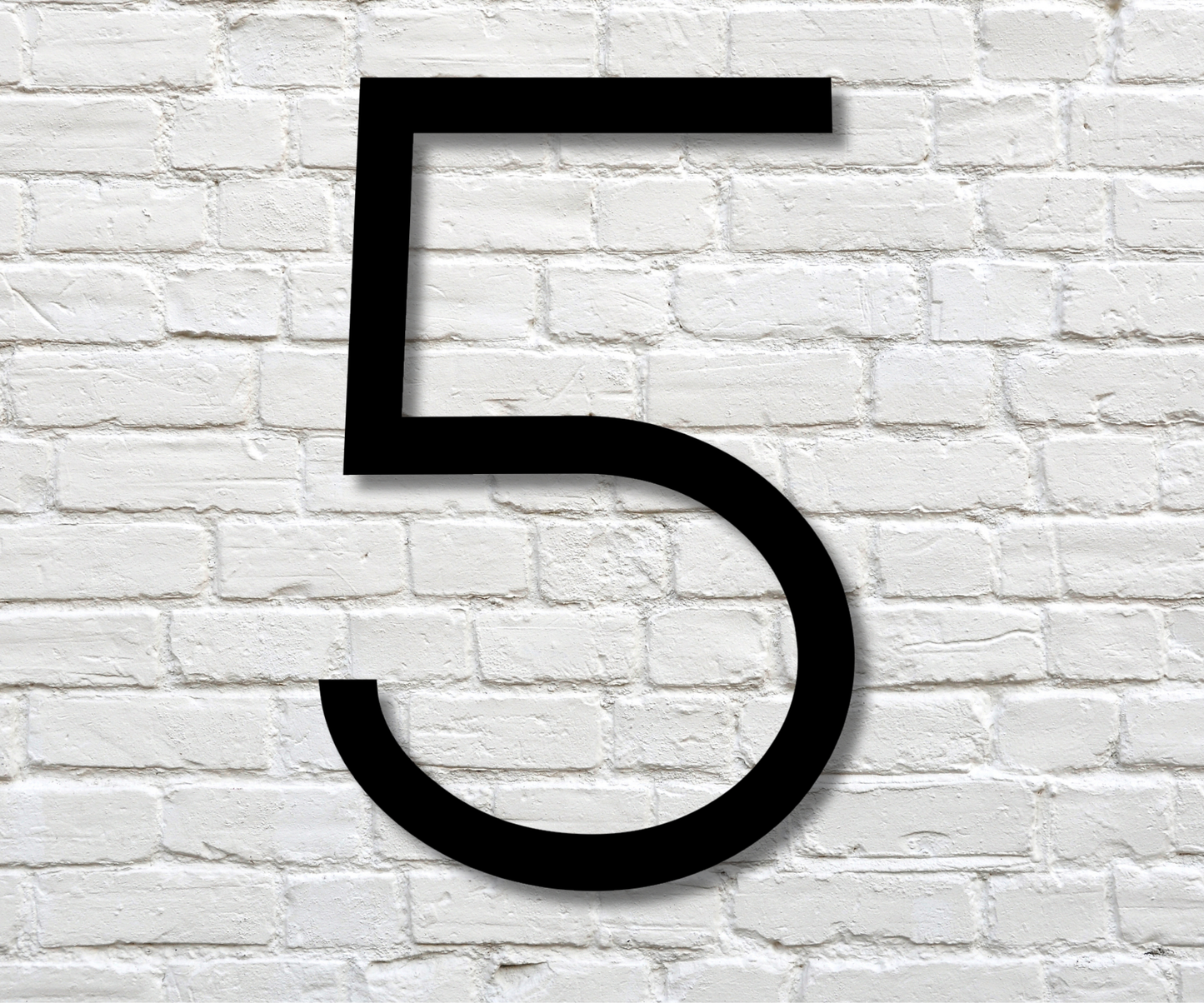 Modern Number Five Sign