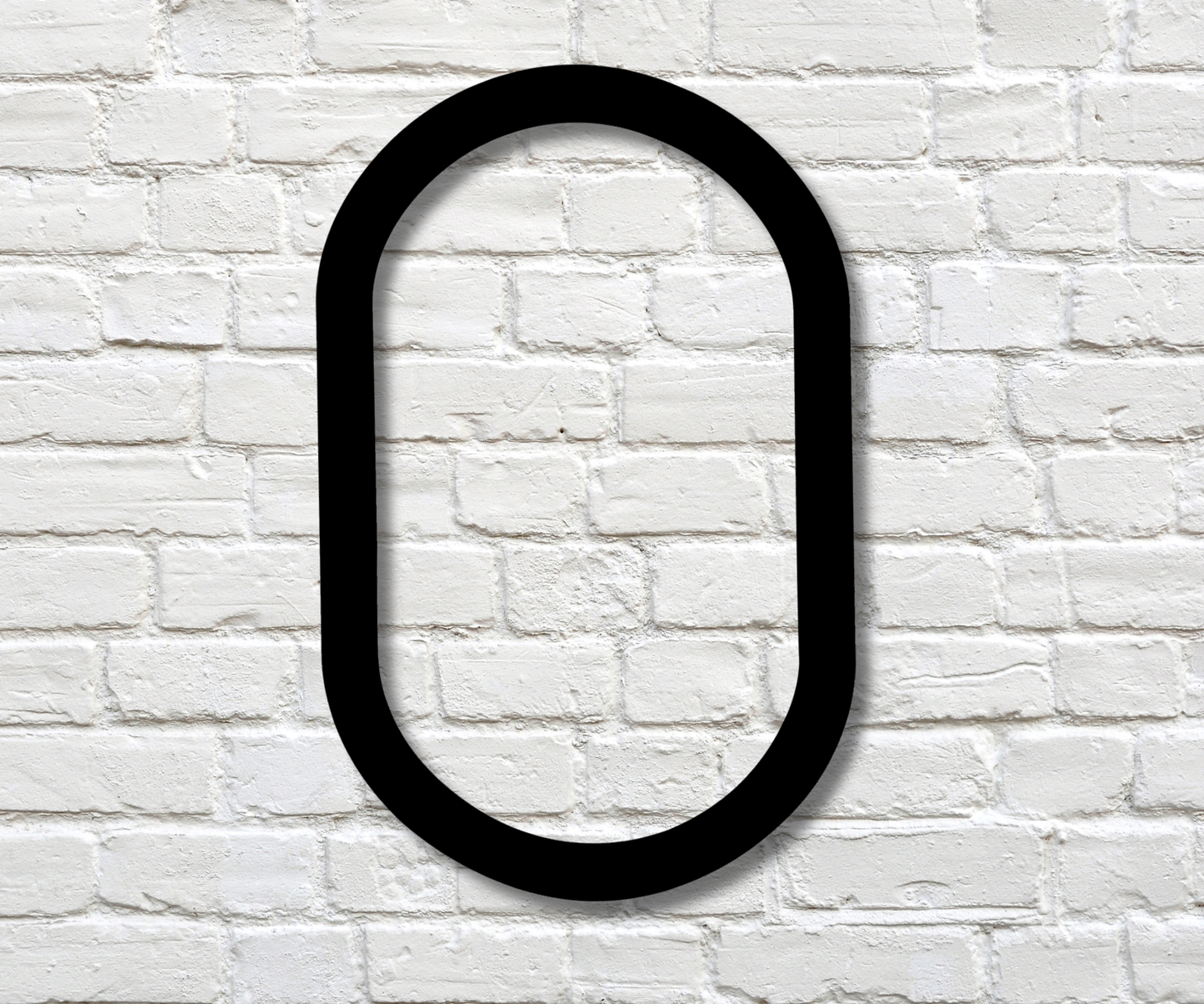 Modern Number Cero Option 1 Sign