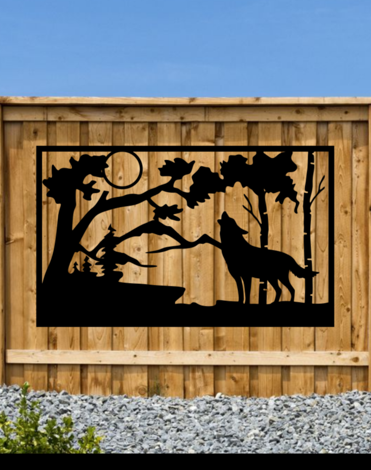 Wolf Fence Sign