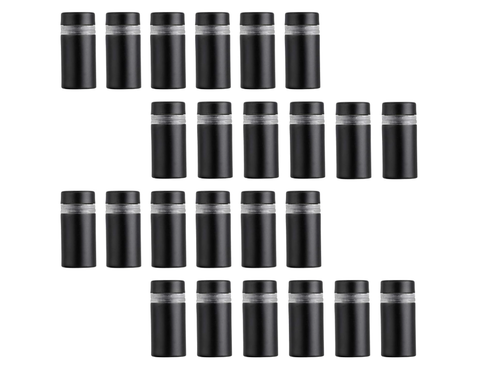 Stainless Steel Sign Standoff Screws Black 1 inch