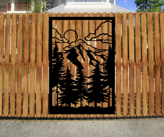 Sunset Fence Sign