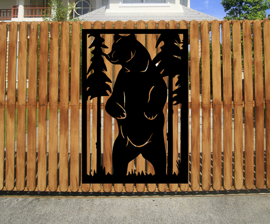 Bear Fence Sign