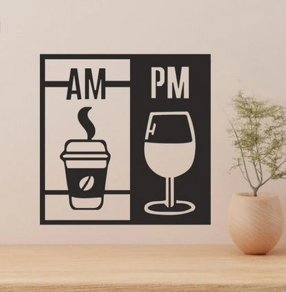 AM- PM Drinks Sign