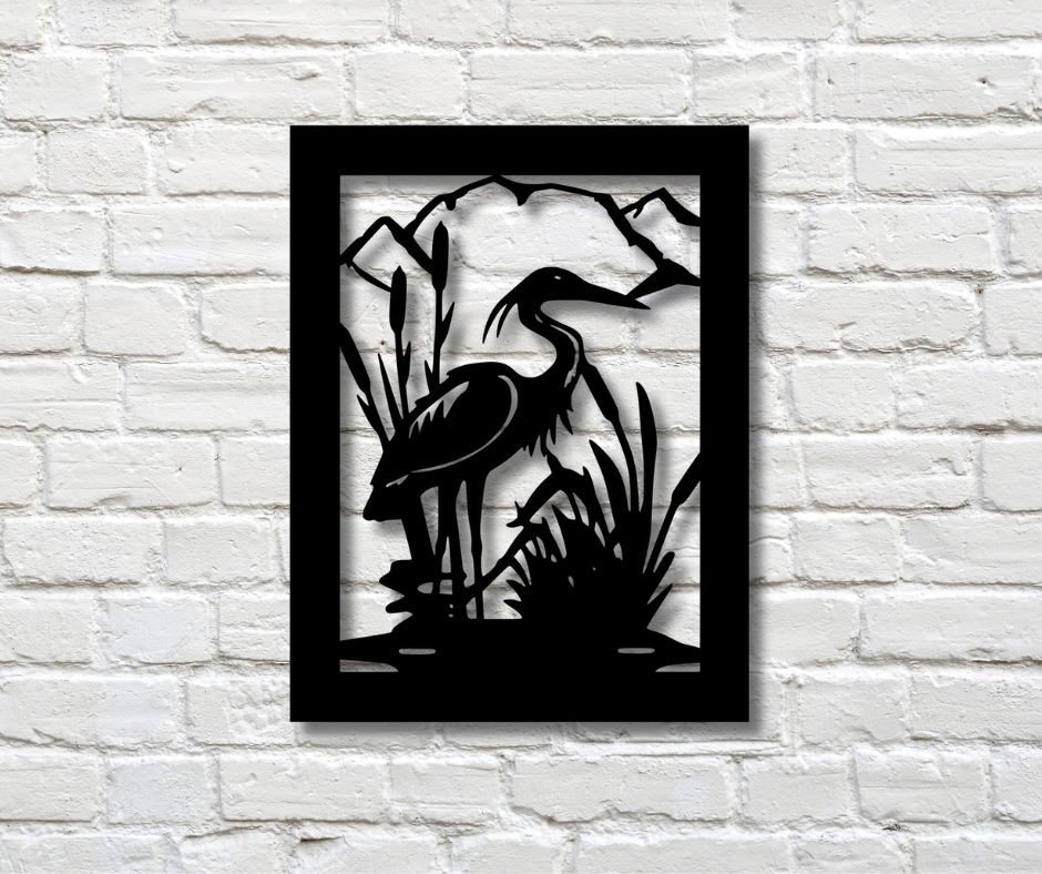 Crane in the Wild Sign