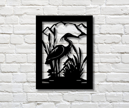 Crane in the Wild Sign