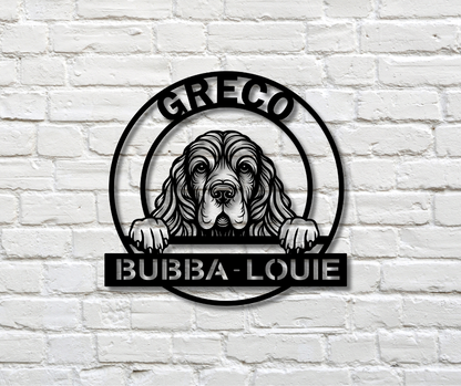 Cocker Dog Custom Sign