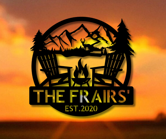 Camp Views Custom Sign