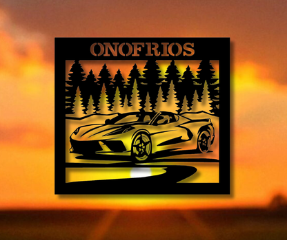 Corvette Custom Sign