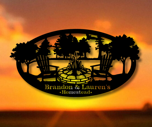 Camp Fire Custom Sign