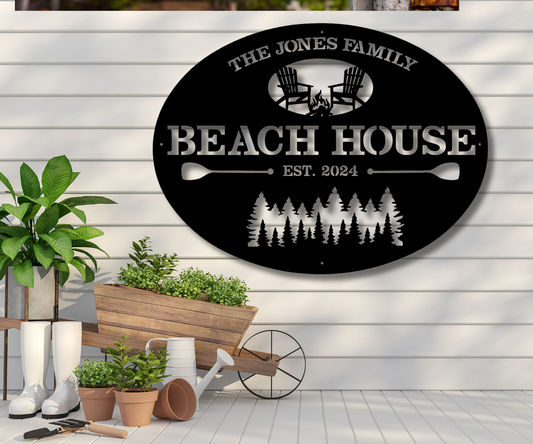 Beach House Custom Sign