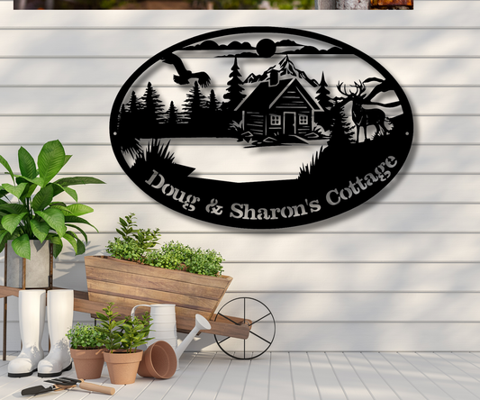 Cabin in the Woods Custom Sign