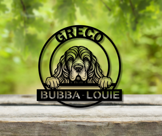 Cocker Dog Custom Sign