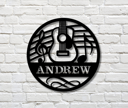 Acoustic Guitar Custom Sign