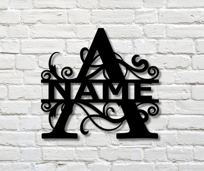 Letter "A" Monogram Sign