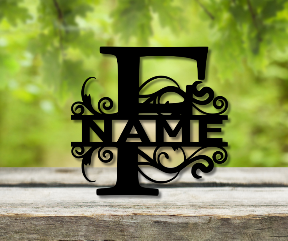 Letter "F" Monogram Sign