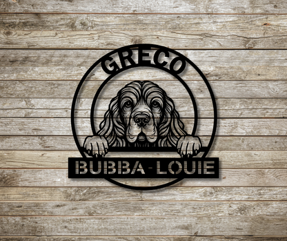 Cocker Dog Custom Sign