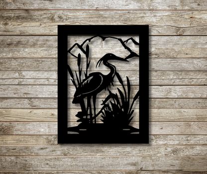 Crane in the Wild Sign