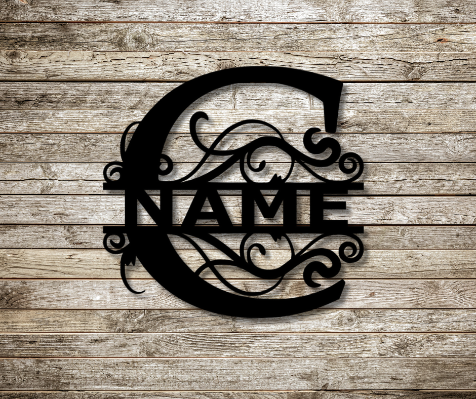Letter "C" Monogram Sign