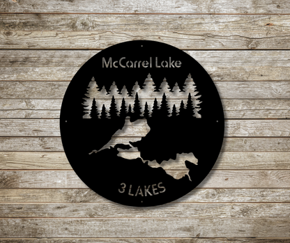 McCarrel Lake Polycarbonate Sign
