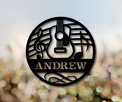 Acoustic Guitar Custom Sign