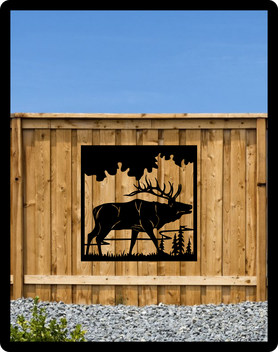 Stag Fence Sign