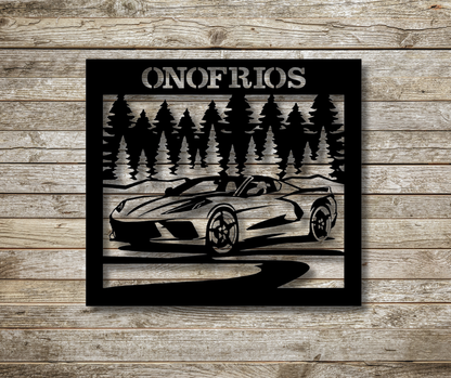 Corvette Custom Sign