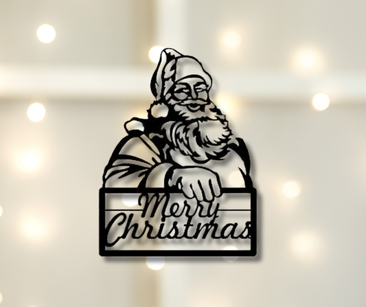 Santa Merry Christmas Sign