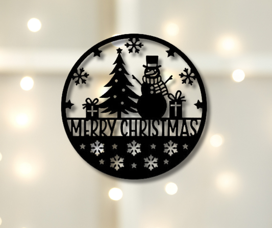 Snowman Christmas Sign