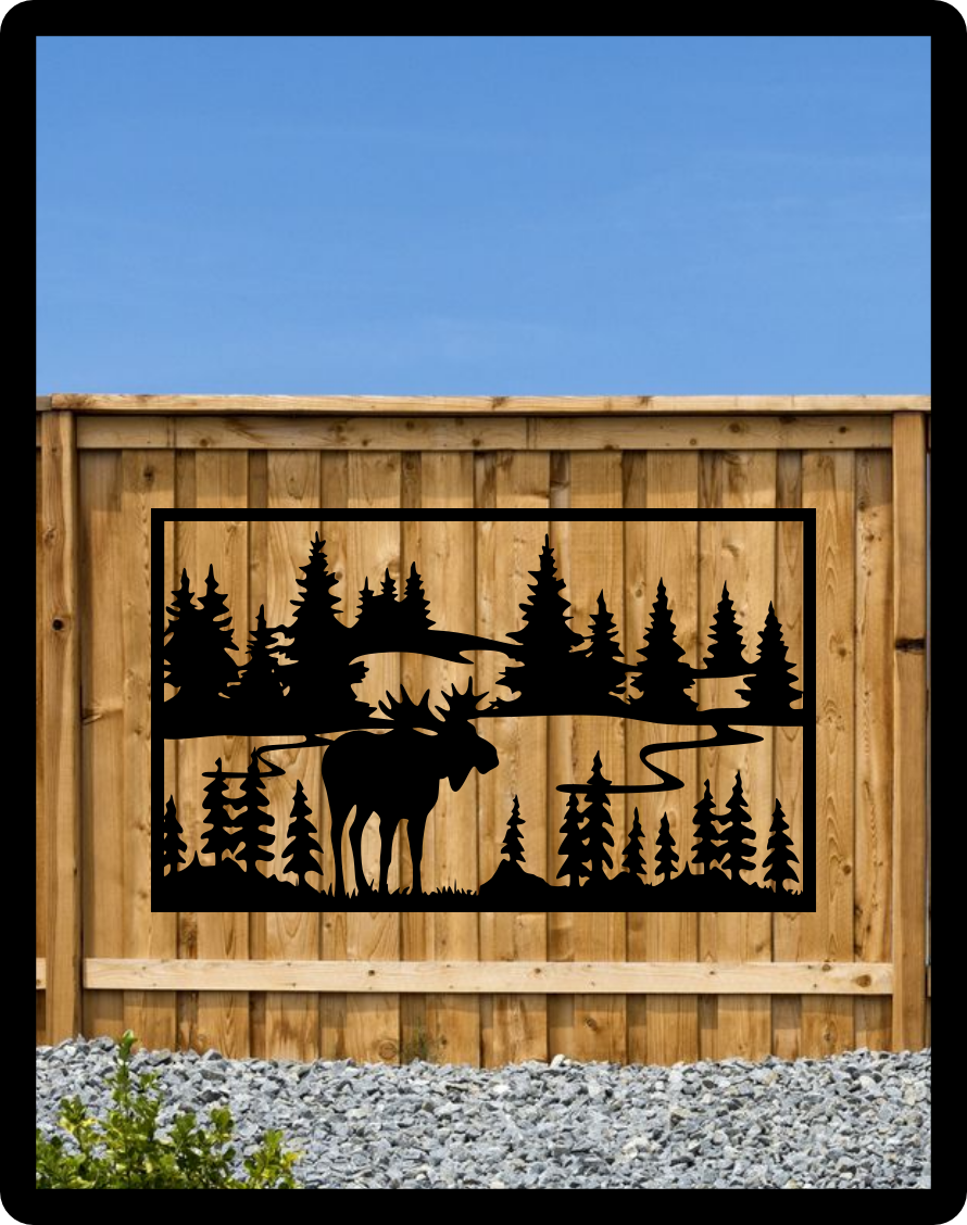 Moose Fence Sign