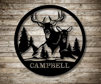 Deer in the forest Custom Sign